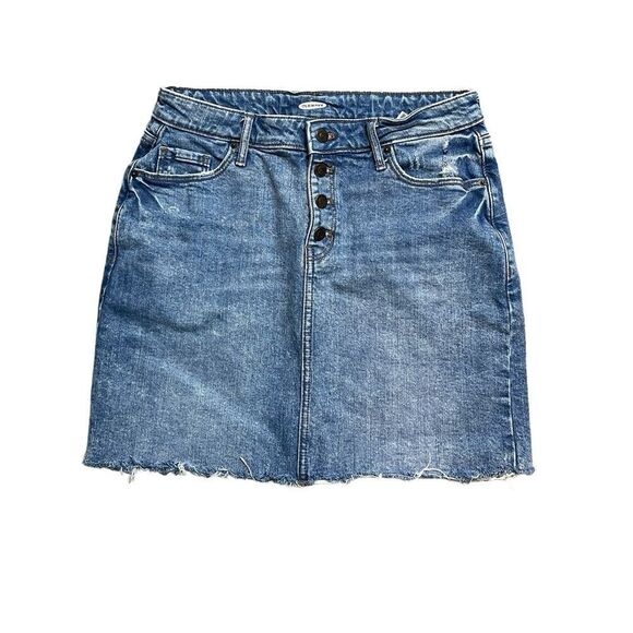 OLD NAVY Button Down Denim Skirt Size 10 - Picture 1 of 4